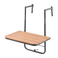 Balcony Hanging Table 595x400mm Folding Railing 4-Level Adjustable