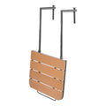 Balcony Hanging Table 595x400mm Folding Railing 4-Level Adjustable