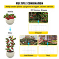 Tomato Cages 30x30x117cm 5 Pack Square Plant Support Silver Steel