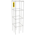 Tomato Cages 30x30x117cm 5 Pack Square Plant Support Silver Steel