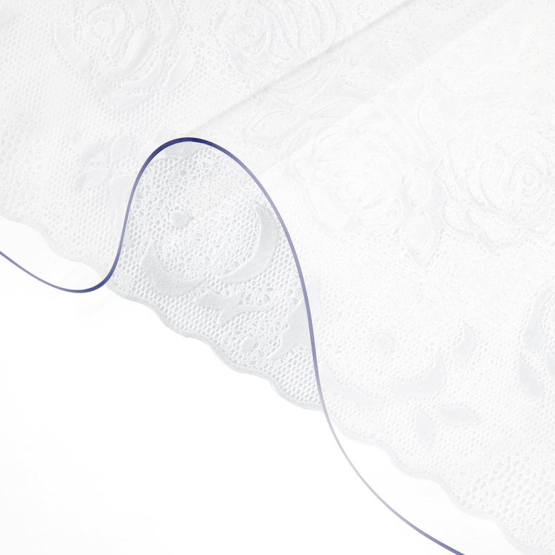 Plastic Table Cover 101.6x182.8cm Clear 1.5mm Waterproof Desk Mat