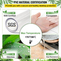 Plastic Table Cover 101.6x182.8cm Clear 1.5mm Waterproof Desk Mat