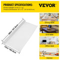 Plastic Table Cover 101.6x182.8cm Clear 1.5mm Waterproof Desk Mat