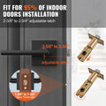 Passage Door Handle Matte Black Lever Left Right Reversible