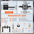 Passage Door Handle Matte Black Lever Left Right Reversible