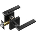 Passage Door Handle Matte Black Lever Left Right Reversible