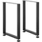 Adjustable Furniture Legs 711mm Steel Set of 2 453.6kg Black