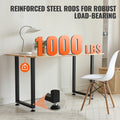 Adjustable Furniture Legs 711mm Steel Set of 2 453.6kg Black