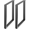 Adjustable Furniture Legs 711mm Steel Set of 2 453.6kg Black