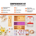 Soap Making Kit Bamboo Box Silicone Mold Stainless Steel Cutters