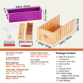 Soap Making Kit Bamboo Box Silicone Mold Stainless Steel Cutters