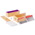 Soap Making Kit Bamboo Box Silicone Mold Stainless Steel Cutters