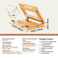 VEVOR Bamboo Soap Cutter Steel Wire Slicer 1-12 Bars Handmade DIY Tool