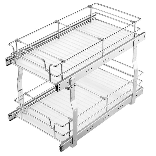 Pull Out Cabinet Organizer 12"W Sliding Drawer Under Sink Storage