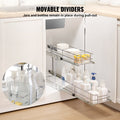 Pull Out Cabinet Organiser 245x563x485mm Steel Slide Drawer