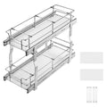 Pull Out Cabinet Organiser 245x563x485mm Steel Slide Drawer