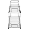 Pull Out Cabinet Organiser 245x563x485mm Steel Slide Drawer