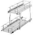 Pull Out Cabinet Organiser 245x563x485mm Steel Slide Drawer