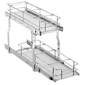 Pull Out Cabinet Organiser 245x563x485mm Steel Slide Drawer
