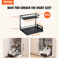 2-Tier Wire Pull Out Under Sink Basket Organiser 2Pcs