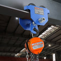 Manual Trolley 0.5 Ton I-Beam Hoist Dual Wheels 63.5-139.7mm