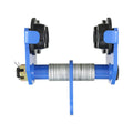 Manual Trolley, 2 Ton Load Capacity, Push Beam Trolley with Dual Wheels, Adjustable for I-Beam Flange Width 63.5 mm to 177.8 mm, Heavy Duty Alloy Steel Garage Hoist for Straight Curved I Beam
