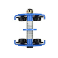 Manual Trolley, 2 Ton Load Capacity, Push Beam Trolley with Dual Wheels, Adjustable for I-Beam Flange Width 63.5 mm to 177.8 mm, Heavy Duty Alloy Steel Garage Hoist for Straight Curved I Beam