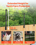 Fence Post Extender 8 Pack 605mm Barbed Wire Arm Steel Height