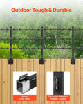 Fence Post Extender 8 Pack 605mm Barbed Wire Arm Steel Height