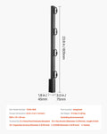 Fence Post Extender 8 Pack 605mm Barbed Wire Arm Steel Height