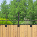 Fence Post Extender 8 Pack 605mm Barbed Wire Arm Steel Height