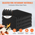 Acoustic Foam Panels 50 Pack 12x12x2in Studio Wall