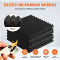 Acoustic Foam Panels 52 Pack 12x12x1 Studio Wall Ceiling
