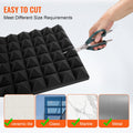 Acoustic Foam Panels 36 Pack 12x12x2in Studio Wall Ceiling