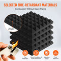Acoustic Foam Panels 24 Pack 12x12x2in Studio Wall Ceiling