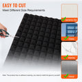 Acoustic Foam Panels 4 Pack 48x24cm Studio Wall Ceiling