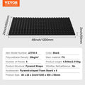 Acoustic Foam Panels 4 Pack 48x24cm Studio Wall Ceiling