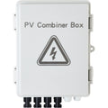PV Combiner Box, 4 String with 15A Rated Current Fuse, 63A Circuit Breaker, Lightning Arreste Connector for On/Off Grid Solar Panel System, IP65