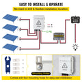 PV Combiner Box 4 String 15A Fuse 63A Circuit Breaker IP65 Solar