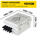 PV Combiner Box 4 String 15A Fuse 63A Circuit Breaker IP65 Solar