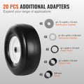 13x5-6 Tubeless Lawn Mower Tires Wheels 2-Pack Flat-Free PU