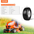 13x5-6 Tubeless Lawn Mower Tires Wheels 2-Pack Flat-Free PU