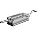 Manual Sausage Stuffer, 5 L / 11 LBS Horizontal Sausage Machine, Dual-Speed Meat Stuffer, Made of Food-Grade 304 Stainless Steel, Includes 5 Stuffing Tubes, for Home Kitchen Restaurant Commercia