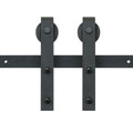 8FT Sliding Barn Door Hardware Track Kit Single Door J