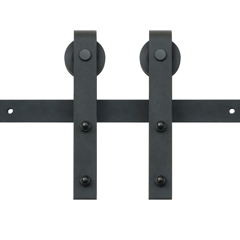 8FT Sliding Barn Door Hardware Track Kit Single Door J