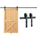 8FT Sliding Barn Door Hardware Track Kit Single Door J