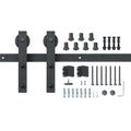 8FT Sliding Barn Door Hardware Track Kit Single Door J