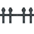 8FT Double Sliding Barn Door Hardware Track Kit Hanger