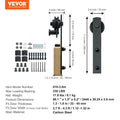 8FT Double Sliding Barn Door Hardware Track Kit Hanger
