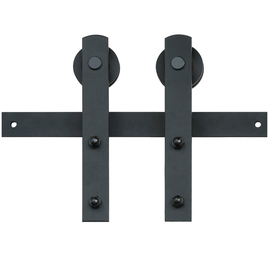8FT Sliding Barn Door Hardware Kit Single Track Closet Hanger